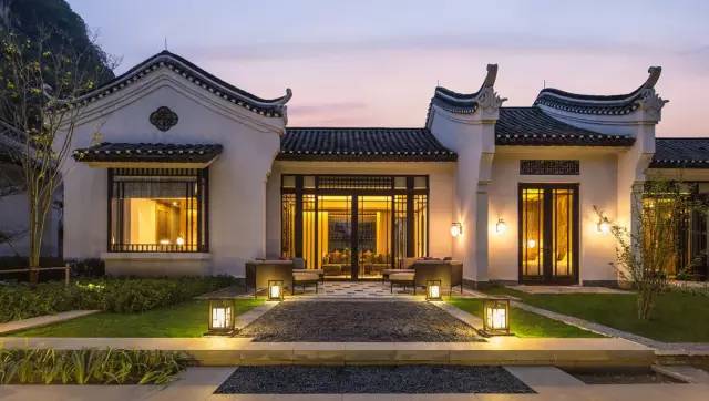 新中式建筑，悦榕庄中式酒店