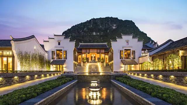 新中式建筑，悦榕庄中式酒店
