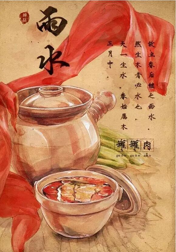 雨水：天生一水，散而为雨