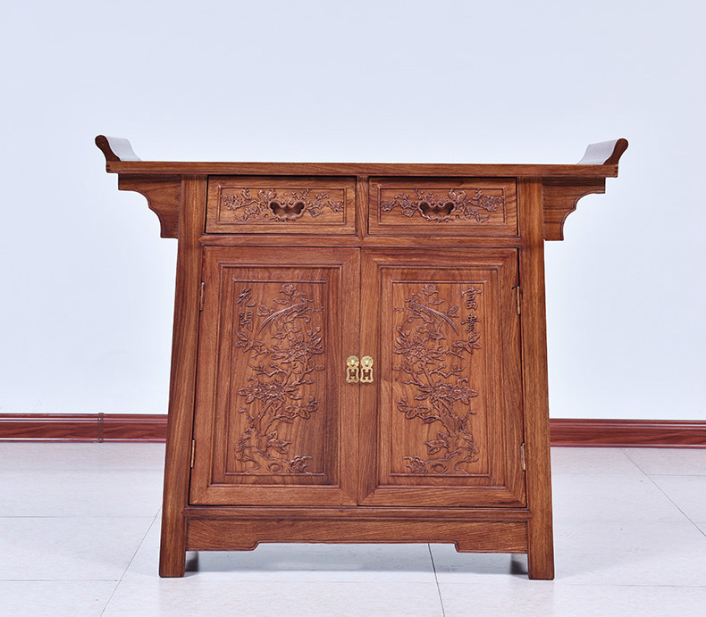 古典雕花家具，仿古红木中式柜子