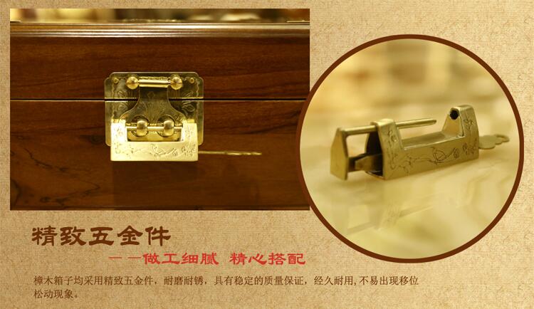 新中式实木明清复古老家具小樟木箱子
