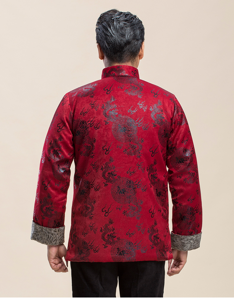 喜庆唐装礼服外套，复古风男士唐装