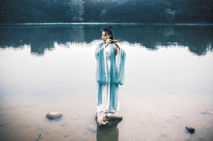 传统魏晋风改良交领襦裙套装汉服
