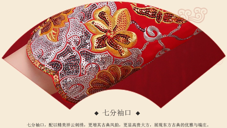 中国风时尚中式礼服，唯美时尚新娘礼服