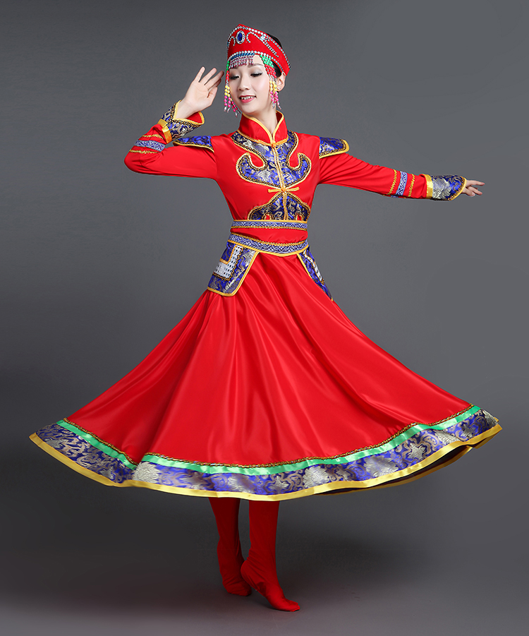 蒙古族服饰少数民族服装图片