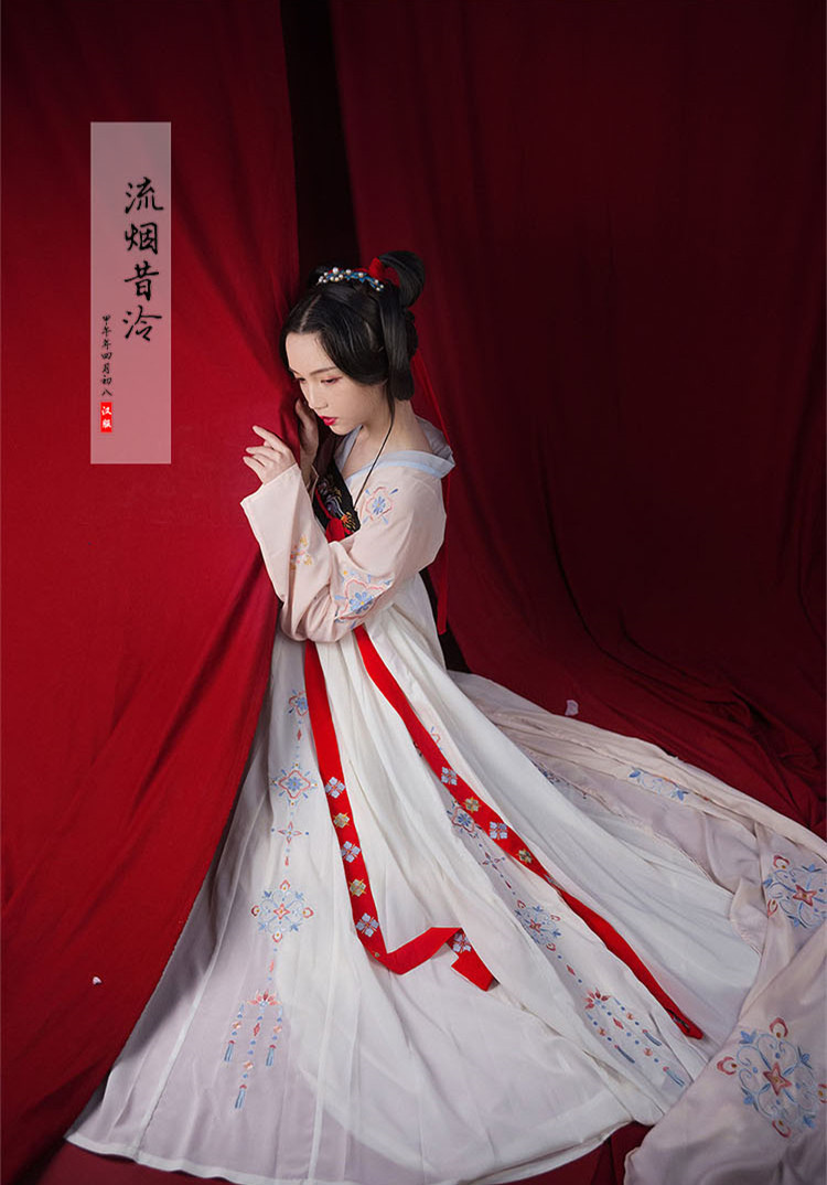 汉服女装齐胸襦裙大袖衫绣花