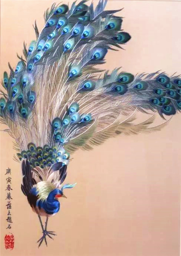 蜀绣大师——孟德芝，作品欣赏