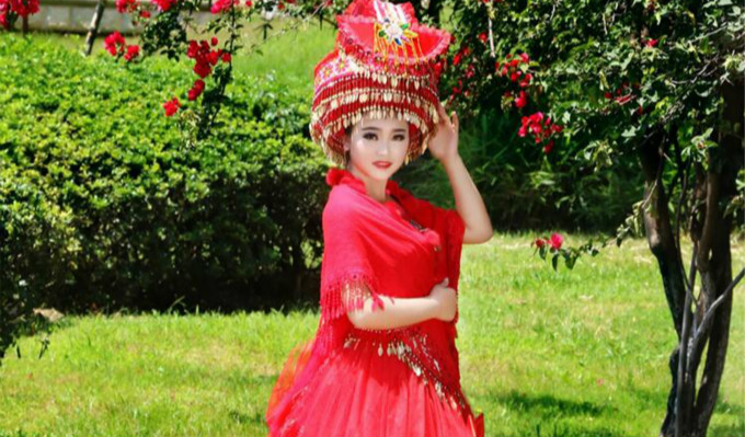 苗族服饰民族风婚纱