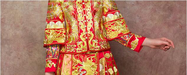 中式新娘服中国风嫁衣中式礼服图片