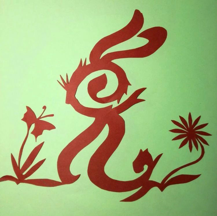 创意十足中秋玉兔剪纸，兔子闹仲秋
