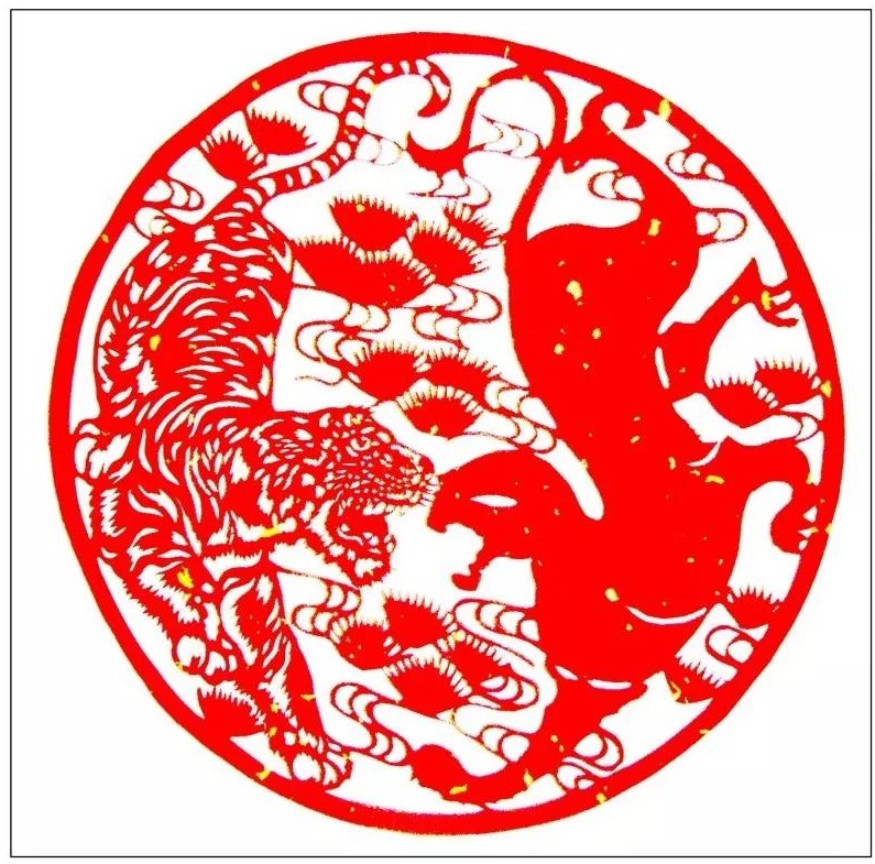 寅——赏“虎”剪纸，23张虎剪纸图集