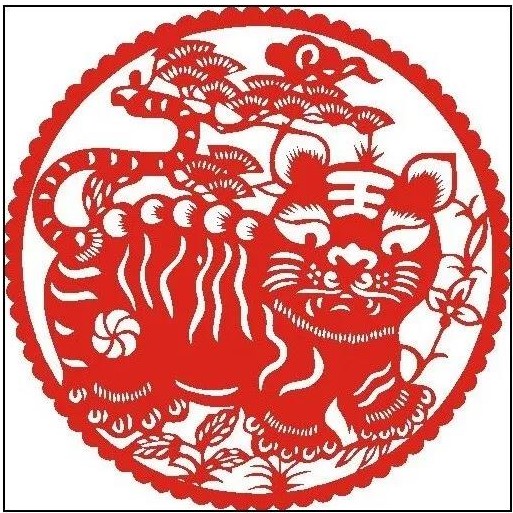 寅——赏“虎”剪纸，23张虎剪纸图集