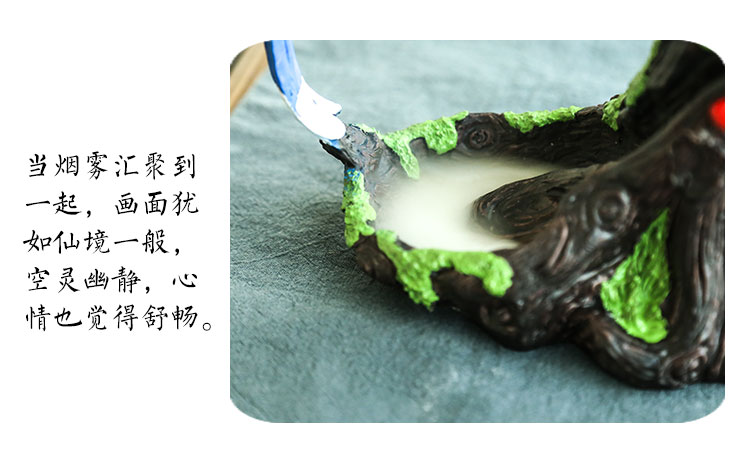 烟倒流香炉个性红蓝雀香薰炉