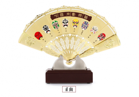特色中国风元素立体折扇扇子