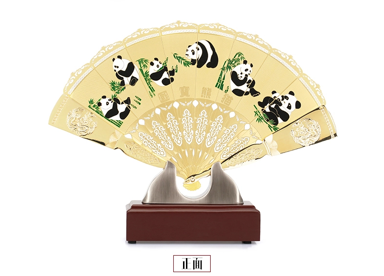 特色中国风元素立体折扇扇子