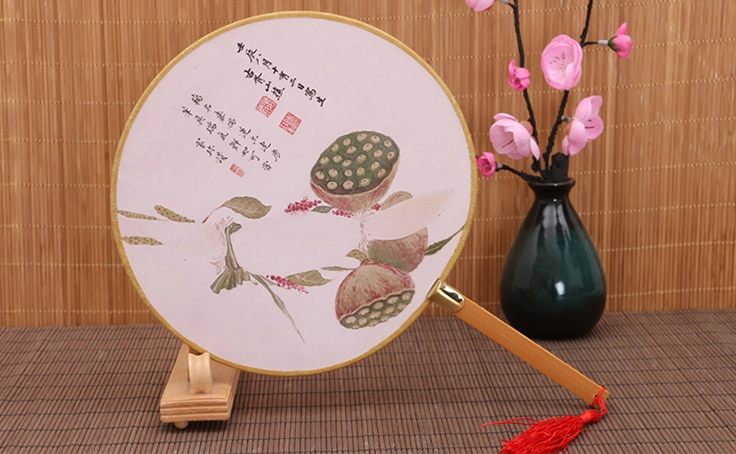 古风系列图案的中国风复古团扇