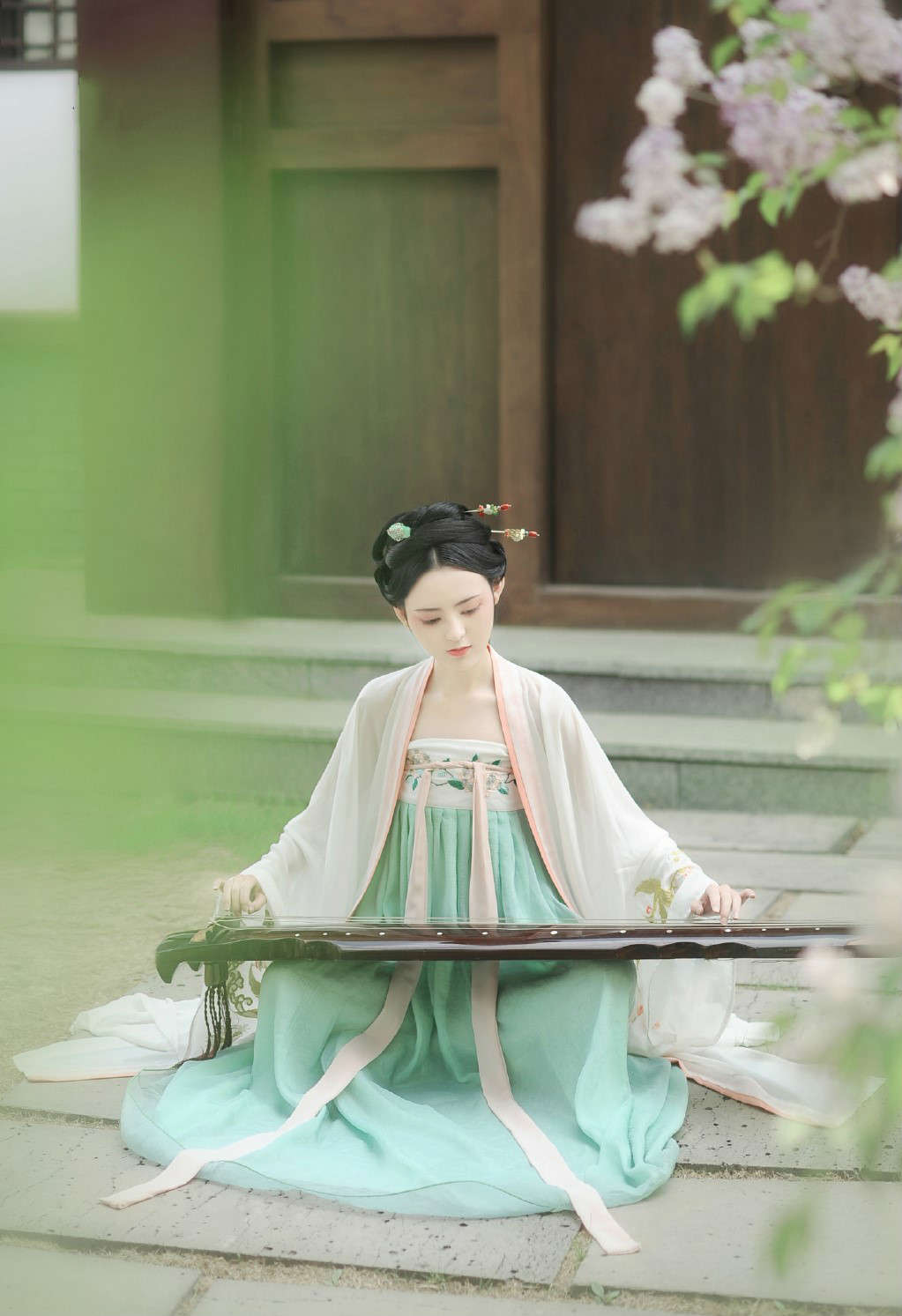古装摄影：绣球花人像摄影