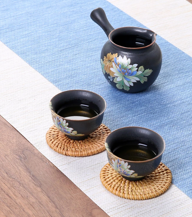 花面立体复古窑变茶具