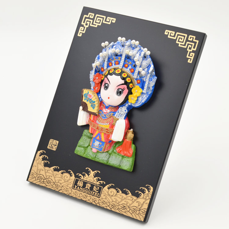 民间特色工艺品立体泥塑京剧脸谱摆件