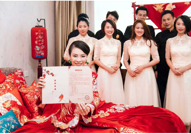 最美中国风中式礼服新娘,中式婚礼图片