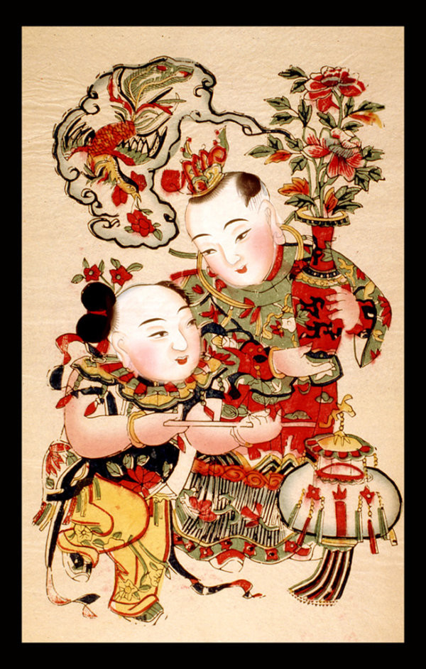 中国风传统精美色彩艳丽的年画（二）