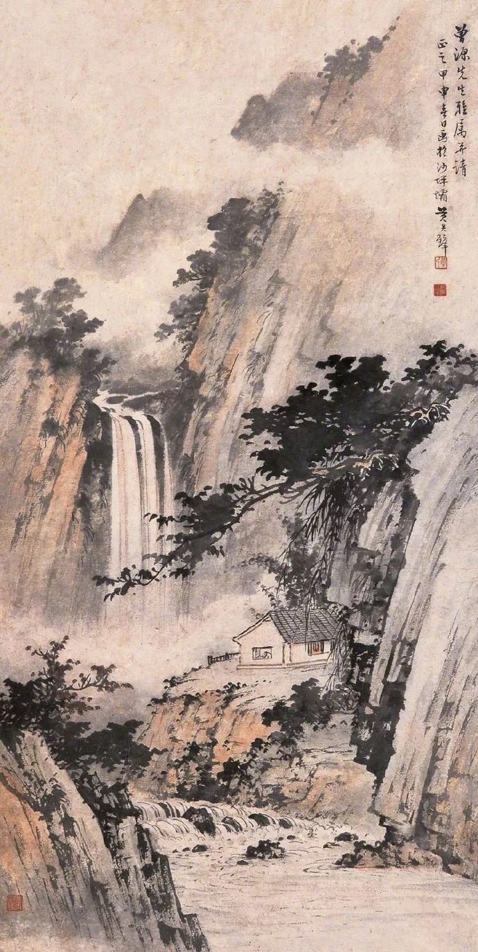 国画山水图集(41张)，高清国画图片欣赏