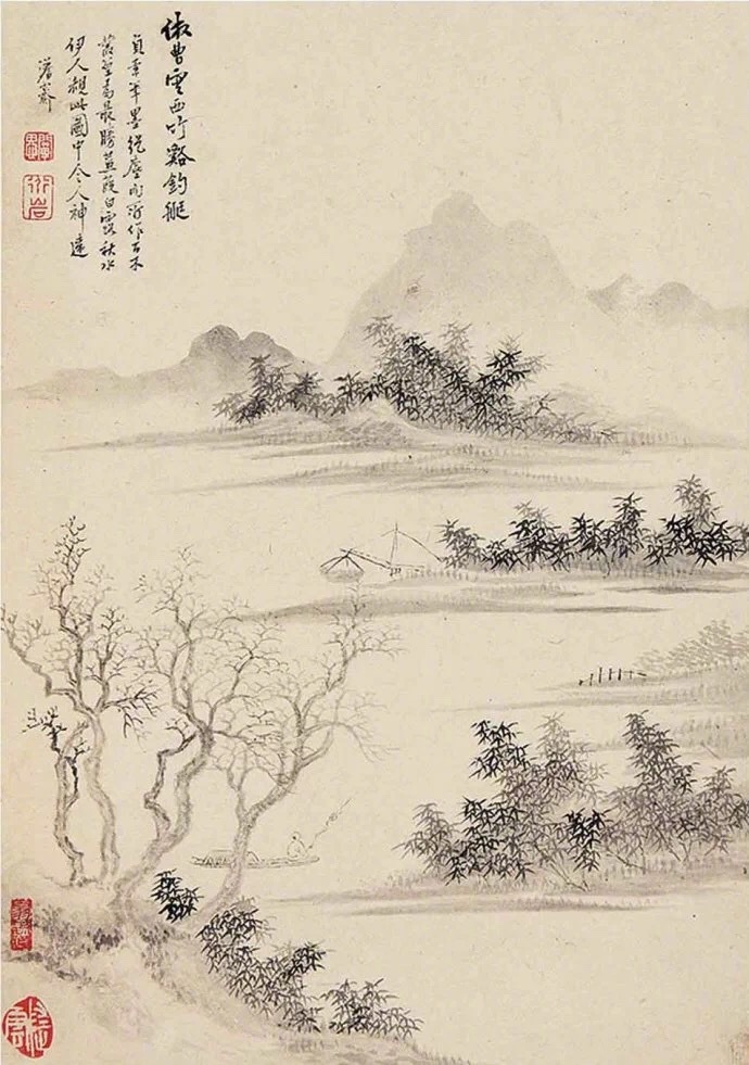 国画山水图集(41张)，高清国画图片欣赏