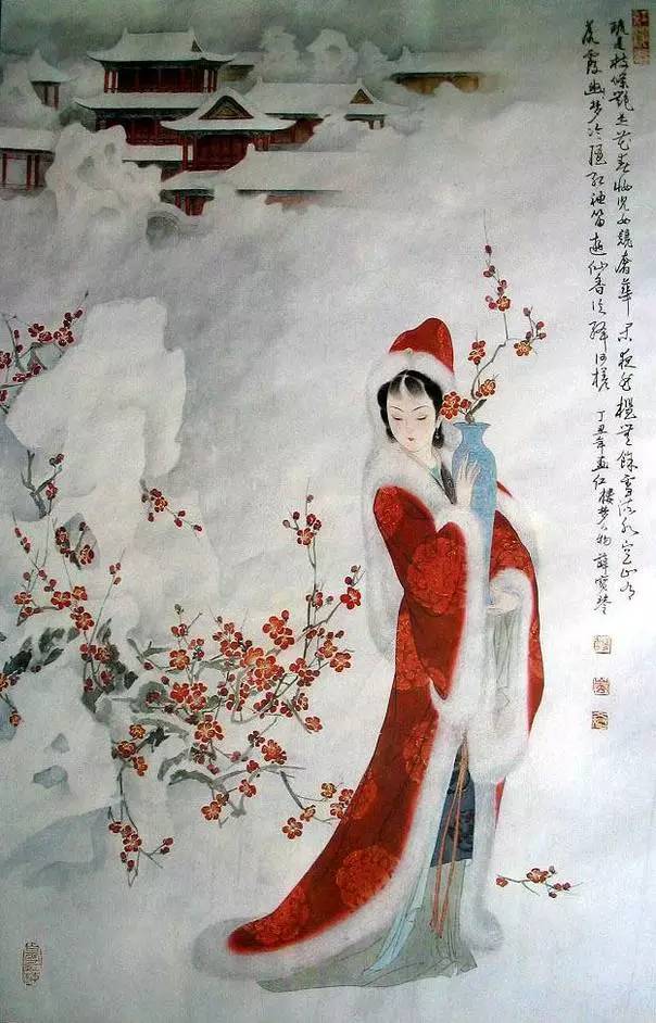 冯其庸国画作品：手绘《红楼梦》人物图美呆了