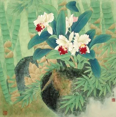 中国画欣赏：惊艳唯美兰花图