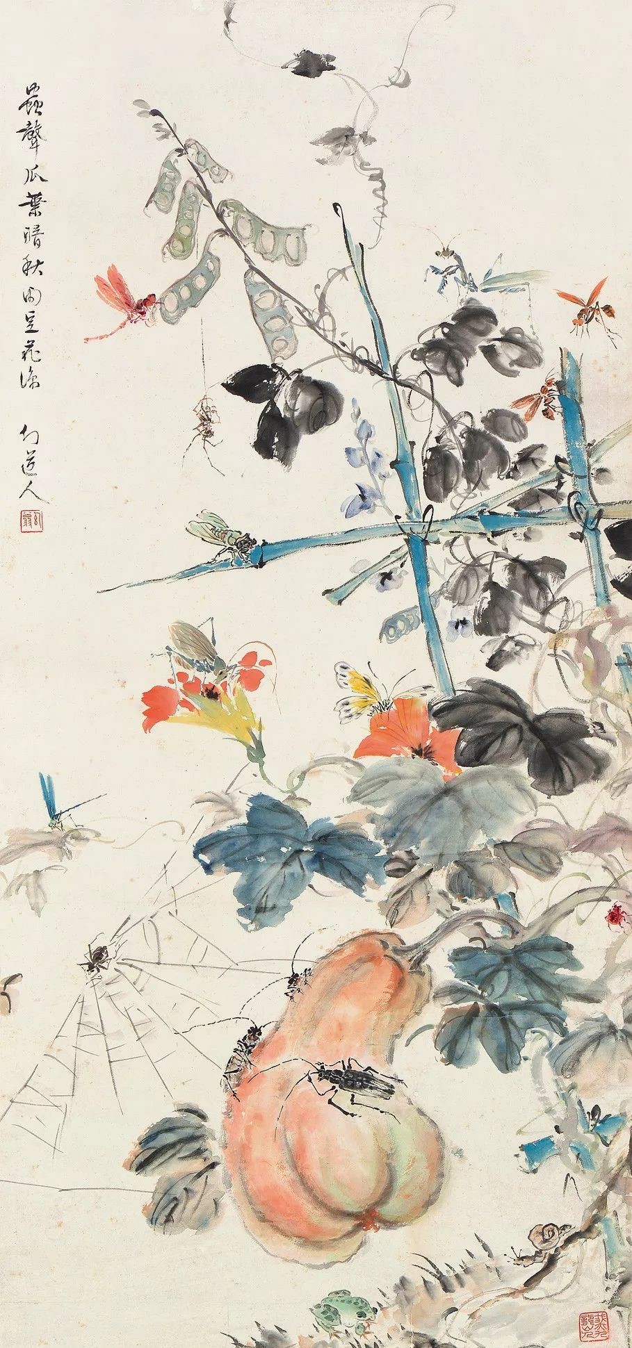 唯美精致的国画：丁宝书花鸟作品欣赏