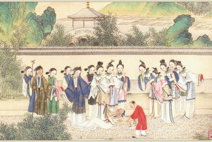 清代画家孙温绘画的全本红楼梦图（二）