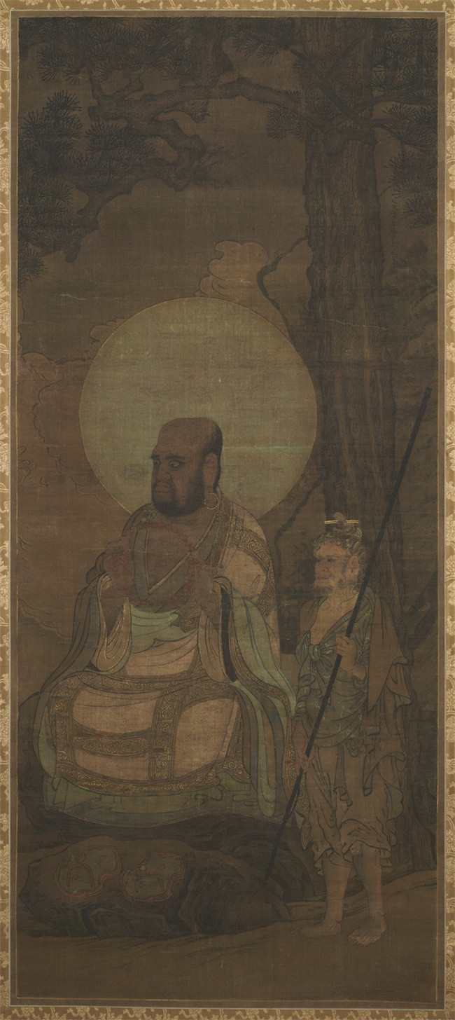 南宋画师金大受《十六罗汉图》