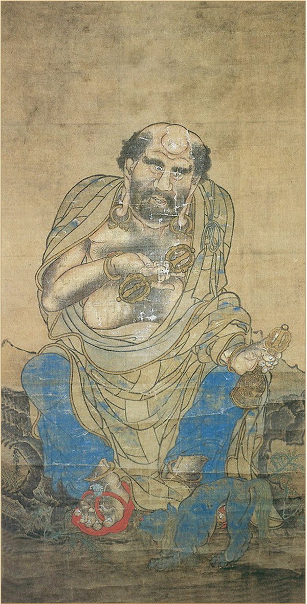 五代画师贯休《十六罗汉图》