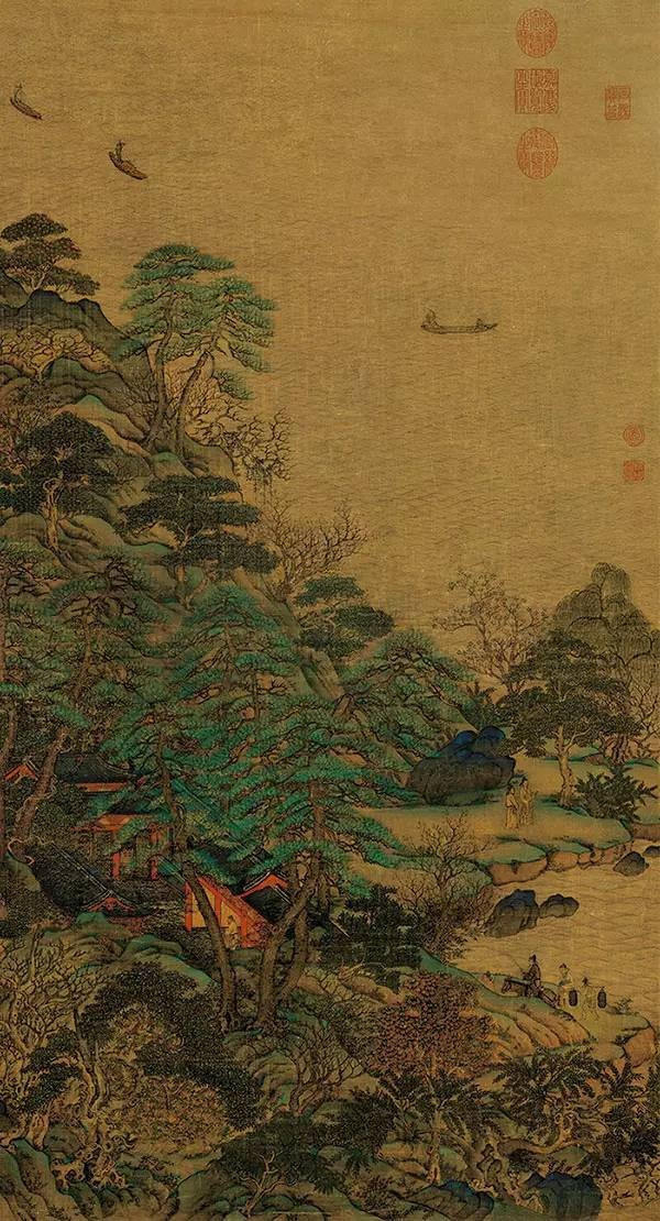 中国国画青山绿水欣赏