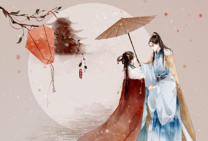 高清古风情侣图集(52张)，超恩爱甜蜜的古风图片