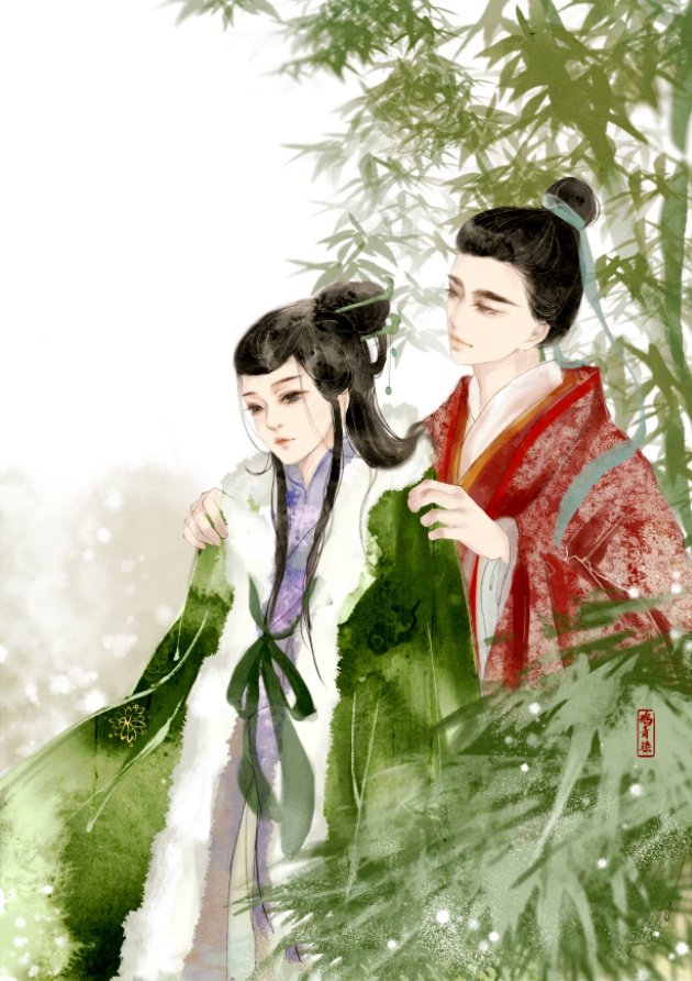 高清古风情侣图集(52张)，超恩爱甜蜜的古风图片