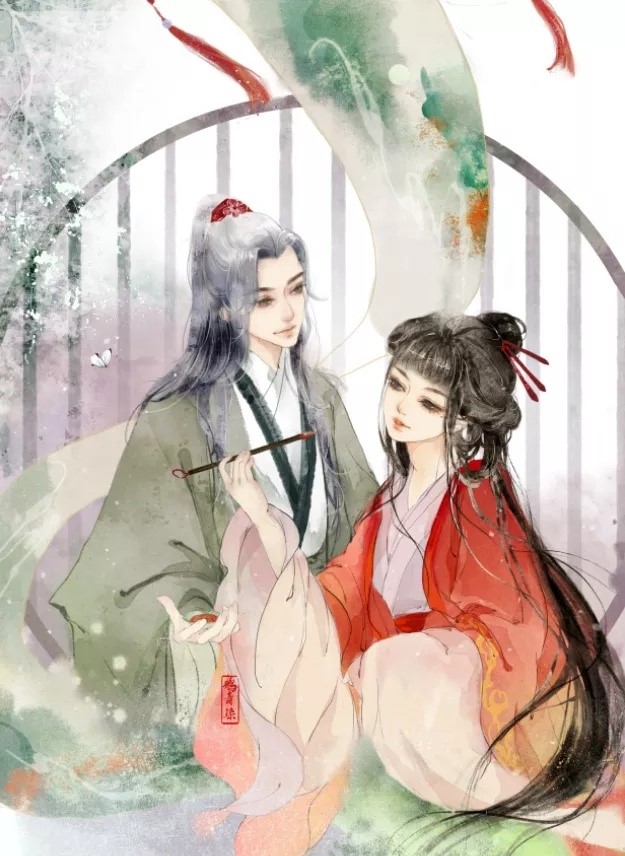 高清古风情侣图集(52张)，超恩爱甜蜜的古风图片