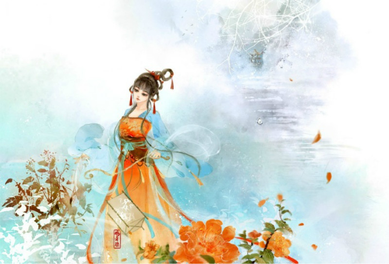 迷人的古风图片女子，超美古风女子图集(47张)