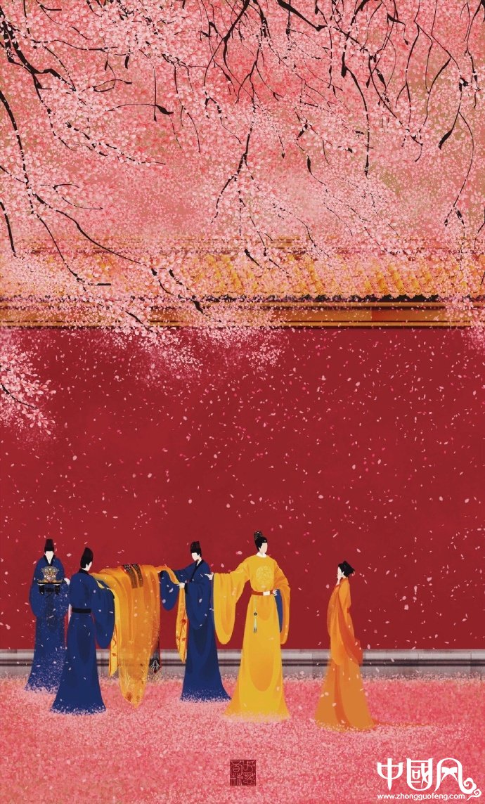 高清无脸古风插画欣赏，令人遐想的手绘插画图