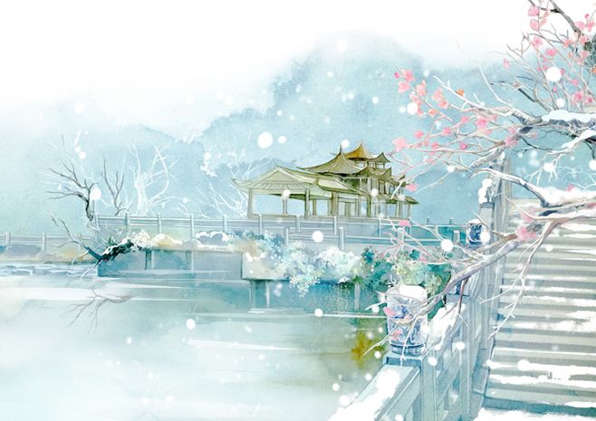 十款唯美背景古风图片：穿越千年梦回朝