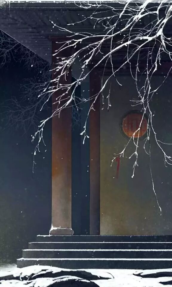 佛系古风图片：无边落雨萧萧下