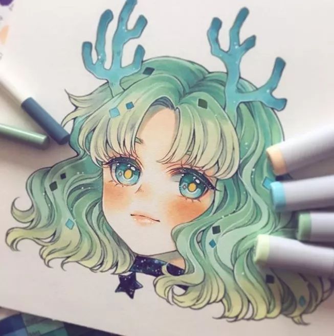 十二星座插画：精致唯美的插画作品
