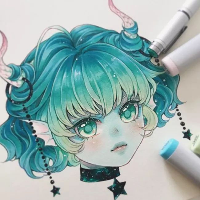 十二星座插画：精致唯美的插画作品