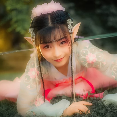 梦幻精灵女生头像：唯美古风真人头像