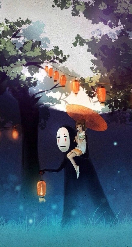 动漫电影《千与千寻》无脸男壁纸(二)