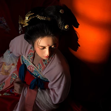 大唐盛世气象女生头像，唯美古风真人头像