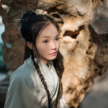 小清新女生头像，唯美古风真人头像
