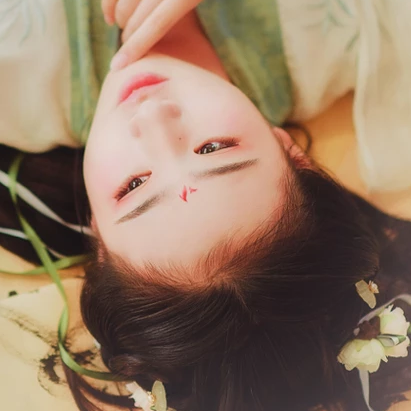 小清新汉服少女头像，唯美古风真人头像