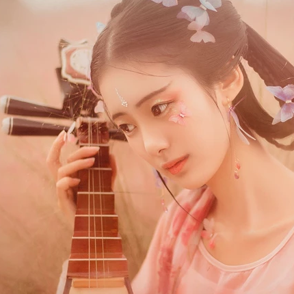 迷碟唯美古风真人女子头像