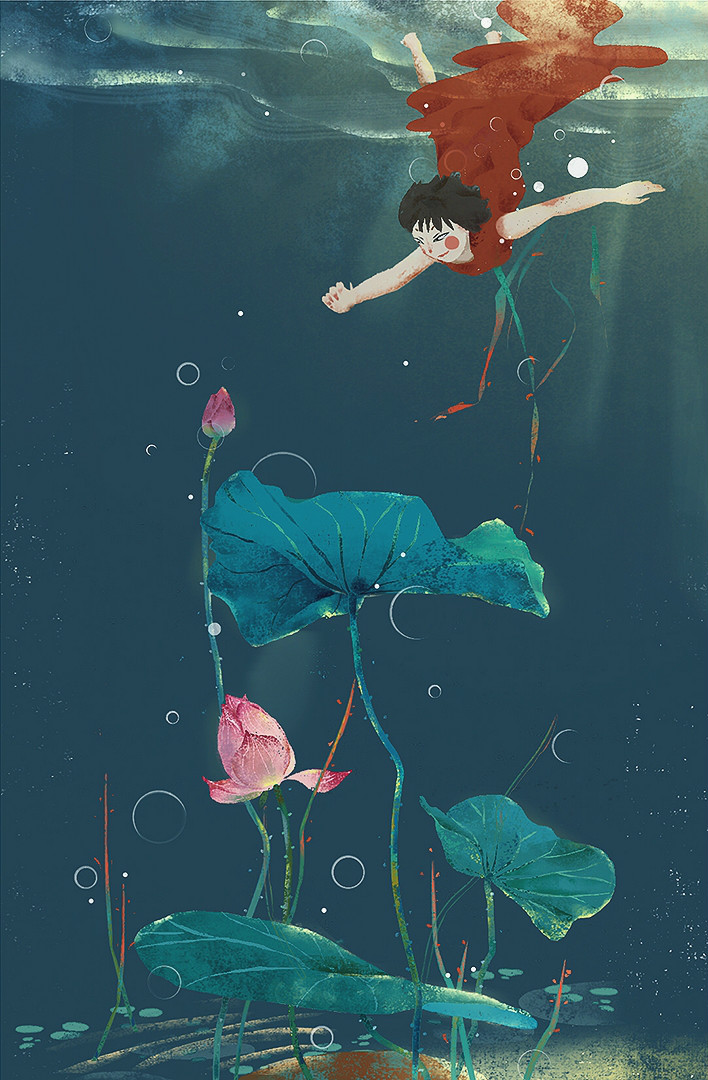 荷·唯美插画欣赏